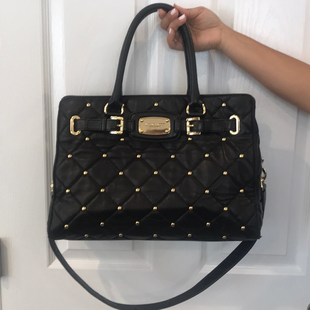 Black and Gold Michael Kors designer bag (large)